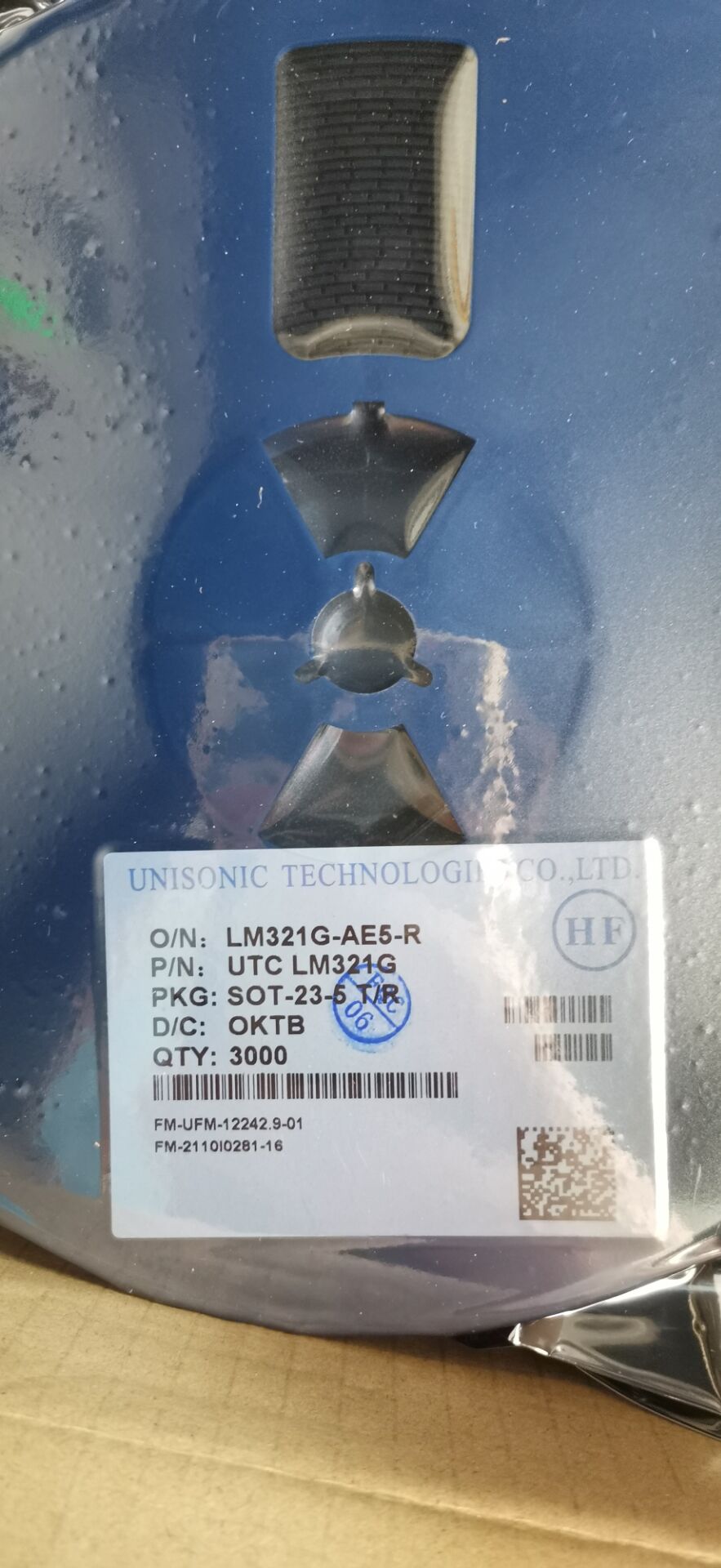 LM321G-AE5-R   UTC  LM321G SOT23-5T/R   低功耗单运放LM321