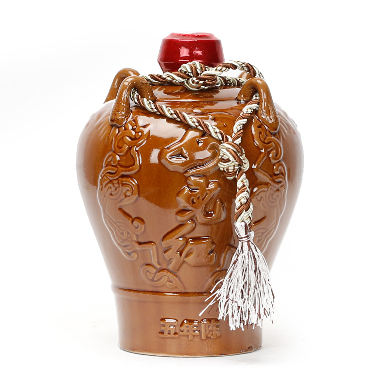 紹興女兒紅五年陳花雕酒壇裝黃酒糯米酒老酒 1500ml