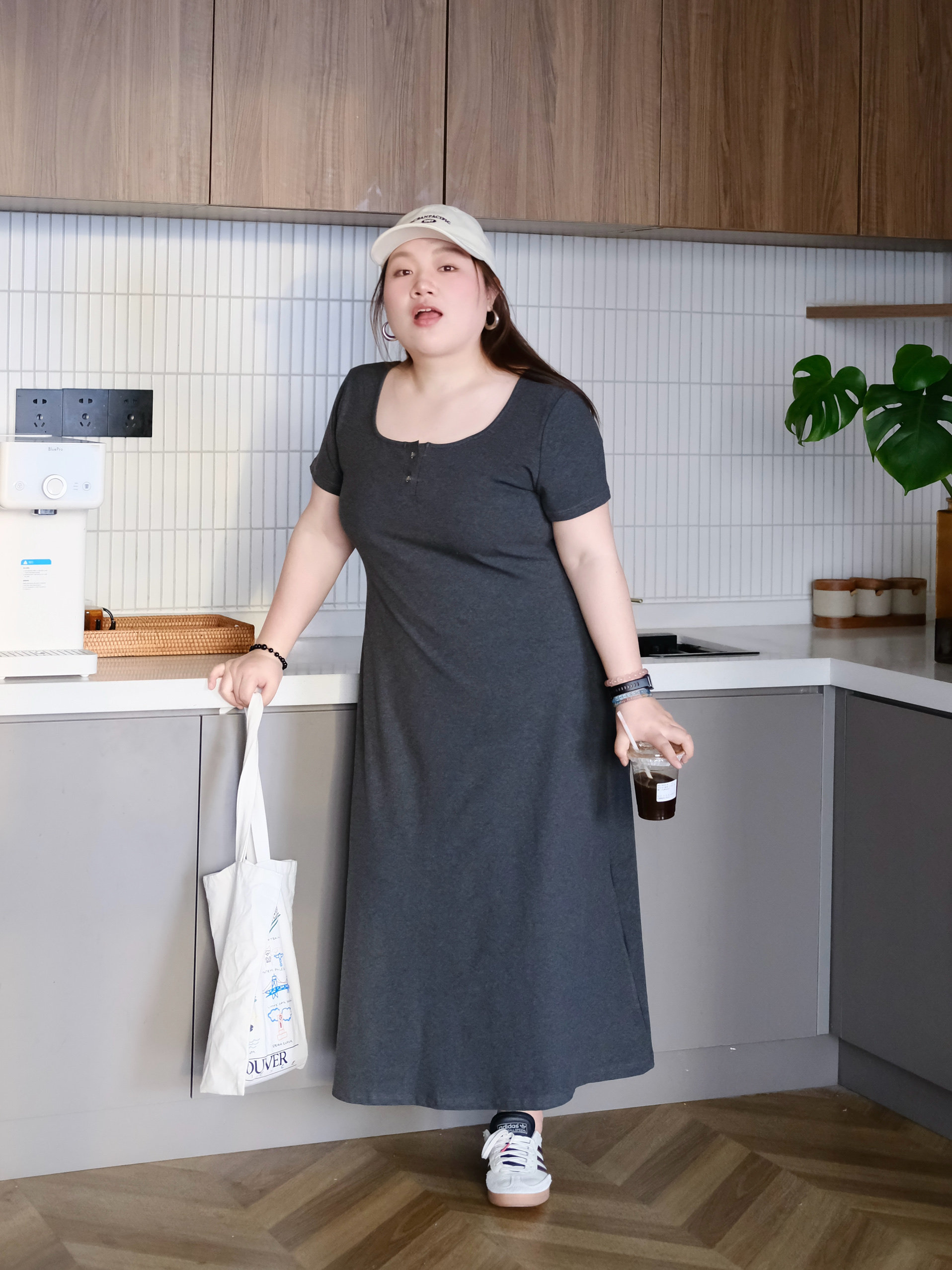 zooobaby04/14韩系简约方领显瘦收腰连衣裙女中长款裙子,女装/女士精品,大码连衣裙,淘宝优惠券,粉丝福利购,淘宝优惠卷