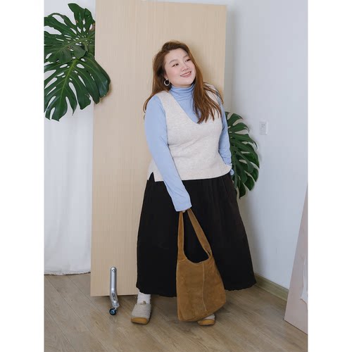 zooobaby11/09韩系简约纯色针织无袖背心百搭上衣