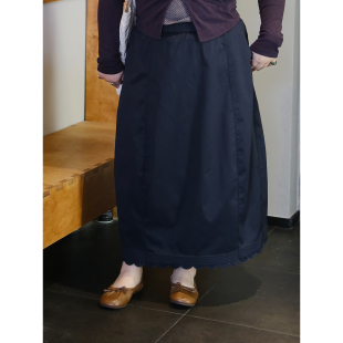 韩系花边显瘦松紧腰半身裙子 24早春新品