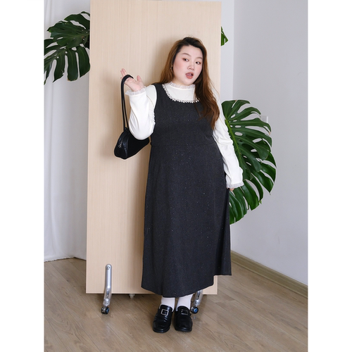 zooobaby10/20韩系简约小香风高腰显瘦背心连衣裙气质裙子