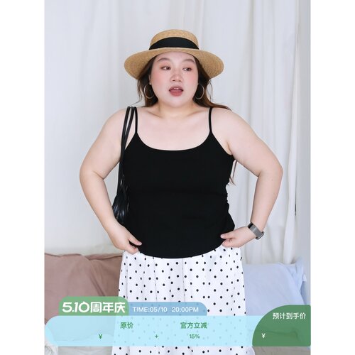zooobaby05/10韩系极简风纯色捏褶显瘦背心吊带内搭百搭上衣