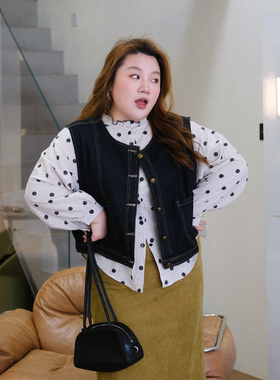 zooobaby01/22韩系早春复古牛仔马甲外套女宽松显瘦上衣