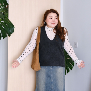 zooobaby11 背心百搭上衣 09韩系简约纯色针织无袖