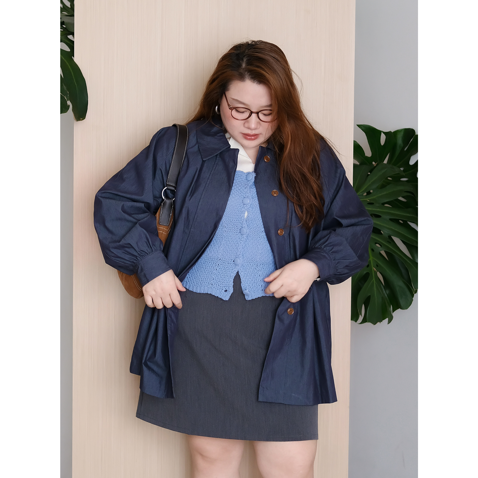 zooobaby09/08韩系简约百搭宽松短款风衣外套