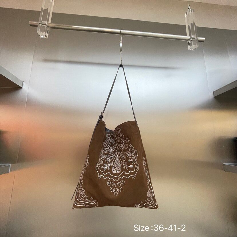 单肩包女士包欧美时尚麂皮绒刺绣花朵单肩腋下包波西米亚风斜挎包