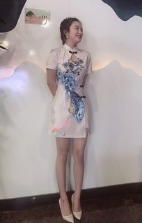 中国风优雅性感国潮改良旗袍少女年轻款复古小个子连衣裙日常可穿