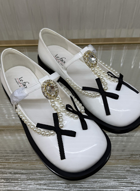 新品上架 法国乐芙女鞋/LE FAOU 珍珠玛丽珍L231014 吊牌价2199