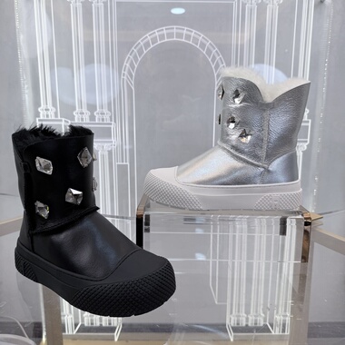 Cimior意大利女鞋 时尚皮毛一体厚底雪地靴女靴 吊牌3280 CA25166