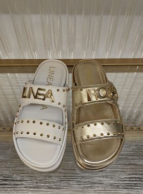 皇冠老店正品Linea Rosa/恋尚萝莎 时尚休闲舒适拖鞋 4M34501