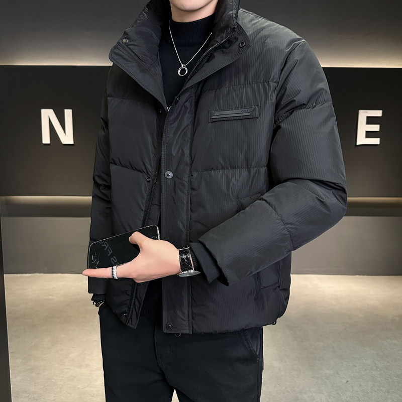 男士羽绒服冬季2025新款潮流百搭高级感男装袄子防寒服冬装外套男