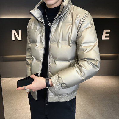 冬季羽绒服男士2025新款男装潮牌轻薄保暖立领冬装白鸭绒加厚外套