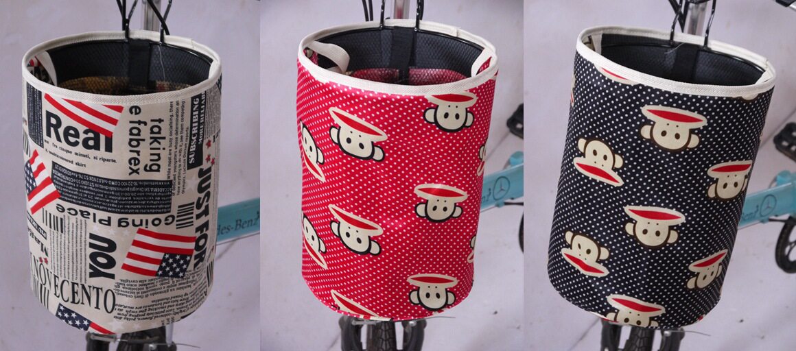 Panier pour vélo en toile - Ref 2259659 Image 3