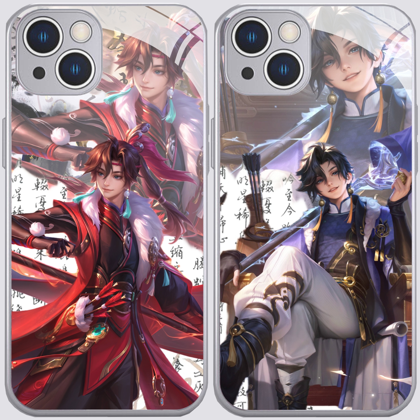 游戏王者孙权新款金属漆玻璃手机壳适用苹果17华为荣耀400全包OPPO小米17红米k90一加ACE6保护壳vivoiqoo15