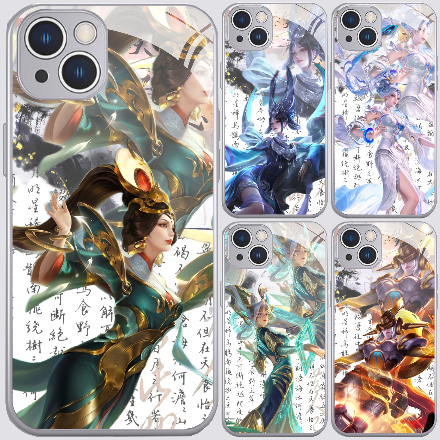 游戏王者女蜗新款金属漆玻璃手机壳适用苹果17华为荣耀400全包OPPO小米17红米k90一加ACE6保护壳vivoiqoo15