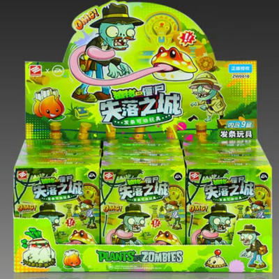 正版植物大战僵尸发条玩具走路僵尸盲盒功夫世界儿童玩具女男孩礼