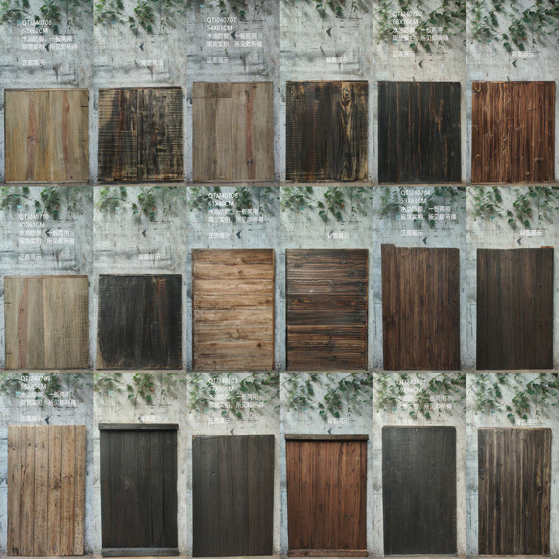 美食摄影拍照木板真实木纹肌理怀旧风氛围拍摄道具浅色原木背景