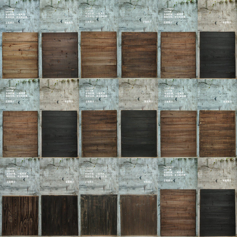 美食摄影实木肌理背景板不反光真实木纹拍照道具木板浅色中餐通用