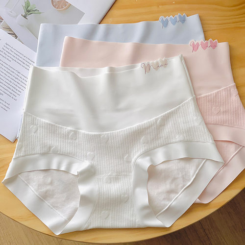 A类抗菌高腰少女生纯棉内裤初中生学生高中发育期大童女孩三角裤