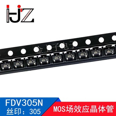 FDV305N FAIRCHILD SOT-23 丝印305 MOS场效应晶体管 电子元器件