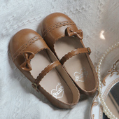 原创lolita鞋 日系圆头复古小皮鞋 平底lo鞋 小圆典 玛丽珍软底单鞋