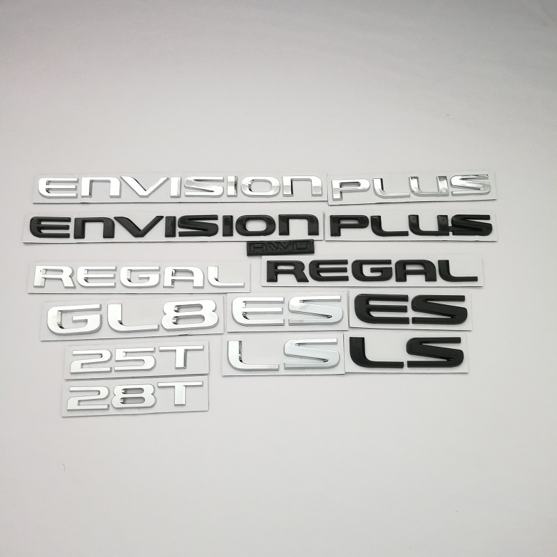 适用别克英文标24-25款昂科威PLUS君威君越GL8后备箱尾门字母标志