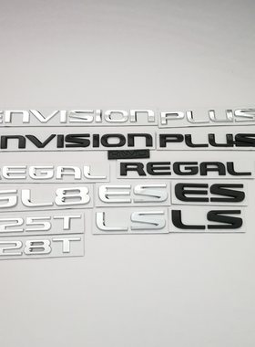 适用别克英文标24-25款昂科威PLUS君威君越GL8后备箱尾门字母标志