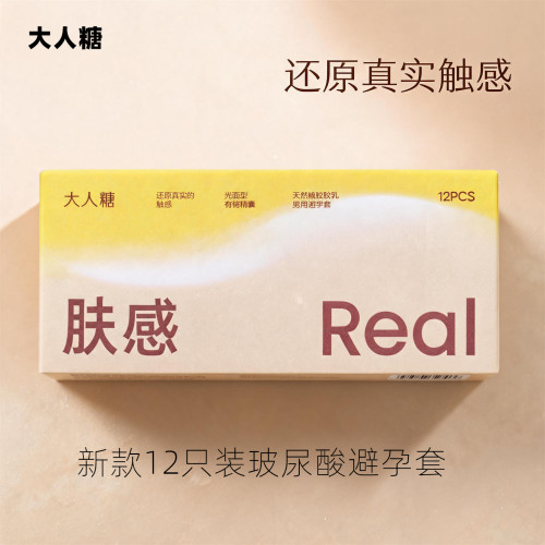 大人糖肤感003薄玻尿酸避孕套