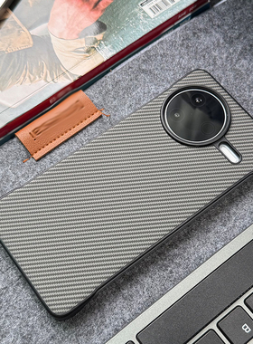 适用于红米k80pro手机壳超薄新款无边框半包红米k80凯夫拉纹理k80碳钎维纹理防摔红米turbo4散热简约商务灰色