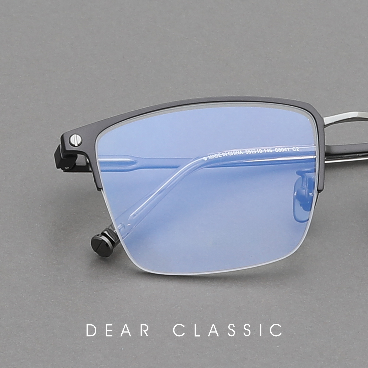 质感碾压 商务休闲半框小众设计日本钛男款近视眼镜架高档眼镜框