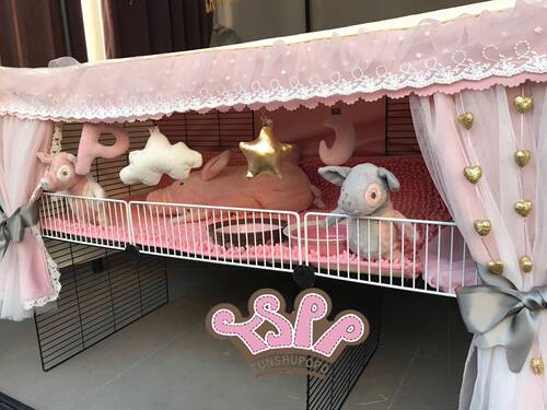 TSPP 【帘幔】豚鼠婆婆 荷兰猪饰品兔子刺猬饰品