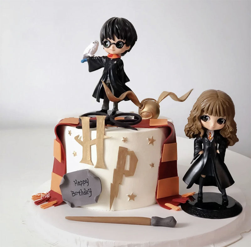 成都同城配送网红个性创意金色飞贼哈利波特赫敏创意儿童生日蛋糕