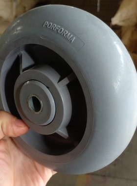 150mm静音轮 6X2橡胶轮  PERFORMA 6寸橡胶轮平板车轮推车轮子