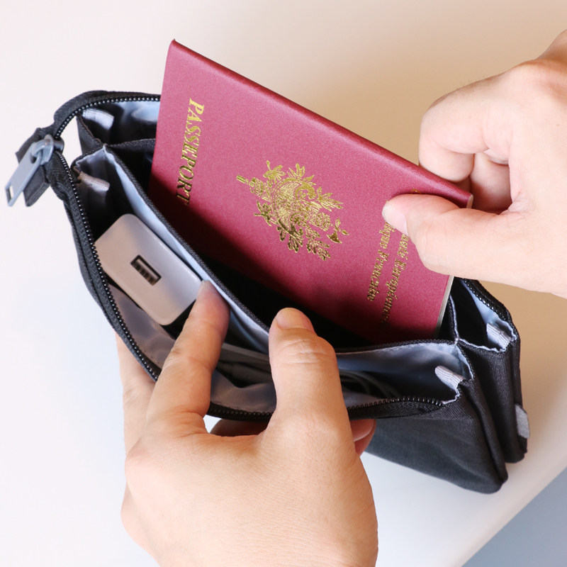便携护照包卡片钞票证件简约旅行出差便携收纳日韩留学证件收纳包