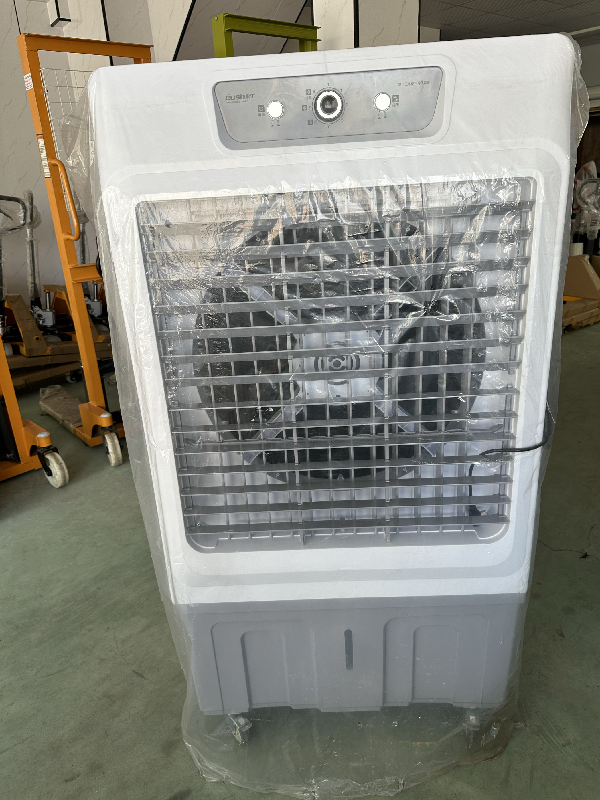 永生大型工业冷风机蒸发式冷风扇空调扇商用厂房养殖场饭店加冰盒
