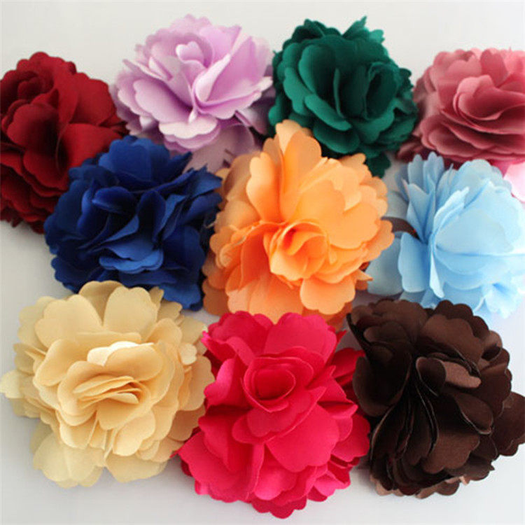 礼服配饰胸花雪纺布艺立体山茶花朵百搭服装头花韩国可爱胸针511