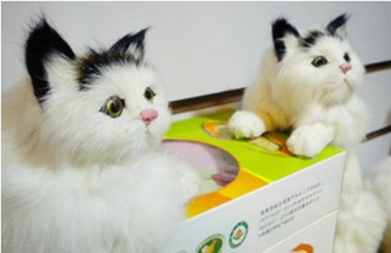 小孩挂件道具仿真猫