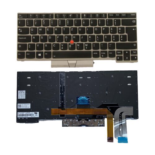 斯洛文尼亚SI背光键盘适用联想E480 E485 E490 T480S 01YN364
