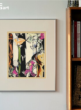 木吉海床】中古风客厅装饰画玄关画法式沙发背景墙高级感艺术画