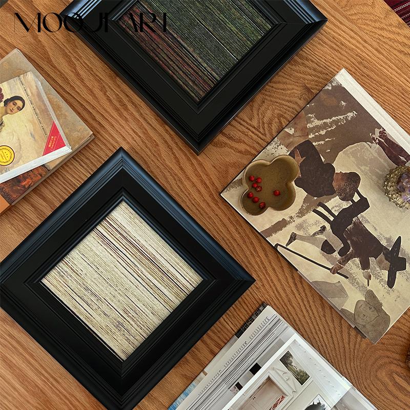 穿行】木吉中古艺术装饰画客厅背景墙挂画比利时进口高级感壁画图片