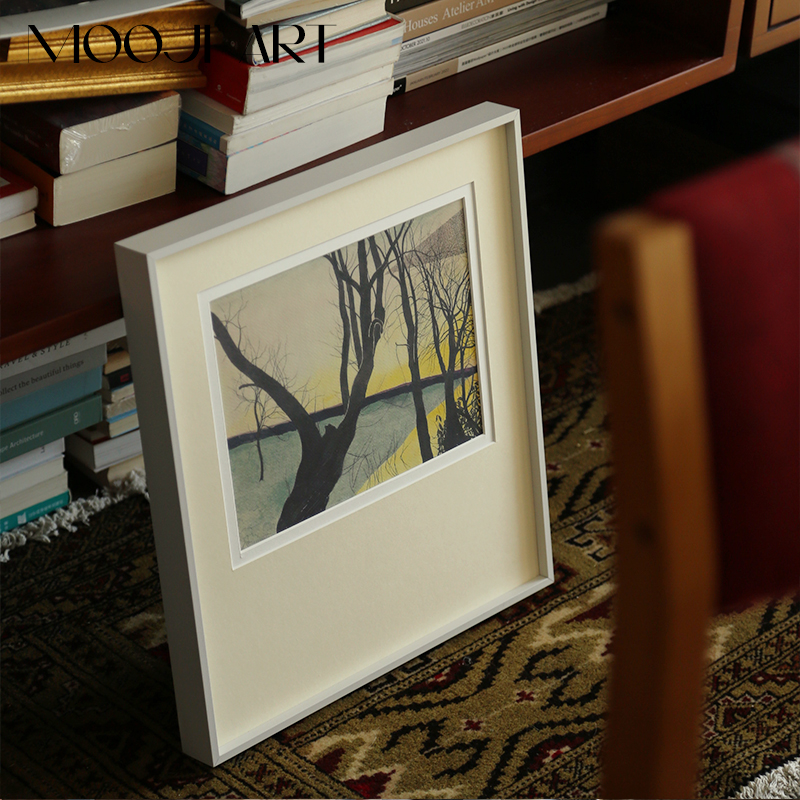 湖光掠影】木吉中古风客厅装饰画法式复古餐厅挂画卧室玄关壁画