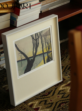湖光掠影】木吉中古风客厅装饰画法式复古餐厅挂画卧室玄关壁画