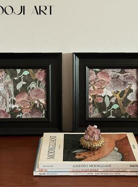 鹤之林】木吉法式中古好寓意风水高级玄关挂画客厅背景墙装饰画