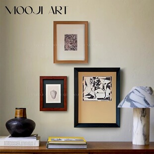 木吉中古风装饰画高级感小众艺术客厅挂画复古餐厅玄关卧室壁画