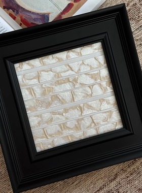 木吉法式中古风客厅装饰画沙发背景墙挂画进口手工编织立体感壁画