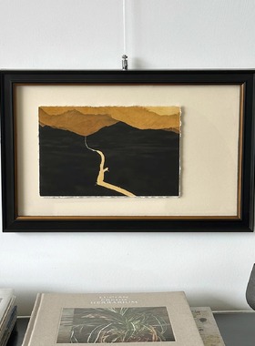 木吉法式中古风客厅装饰画沙发背景墙挂画小众艺术高级感立体壁画