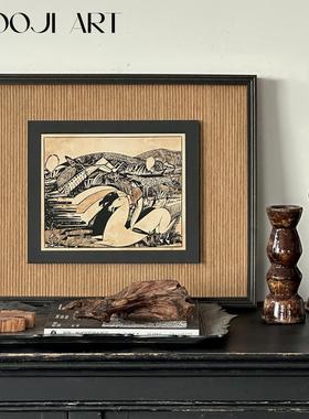 无畏前行】木吉原创设计中古艺术装饰画客厅卧室挂画高级感壁画