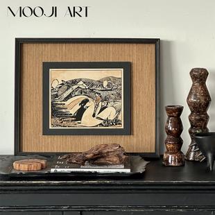 无畏前行 饰画客厅卧室挂画高级感壁画 木吉原创设计中古艺术装
