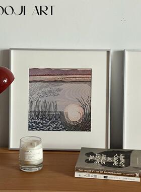 木吉客厅现代简约小众艺术装饰画